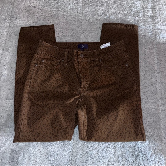 Leopard Print Jeans - Picture 1 of 4